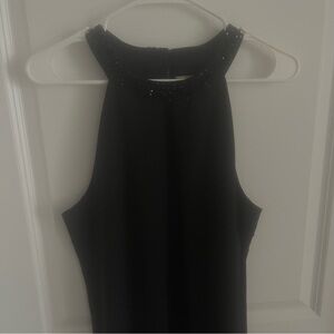 Banana Republic Black Halter Sheath Dress